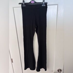 PINK Victoria's Secret Black Ribbed Leggings